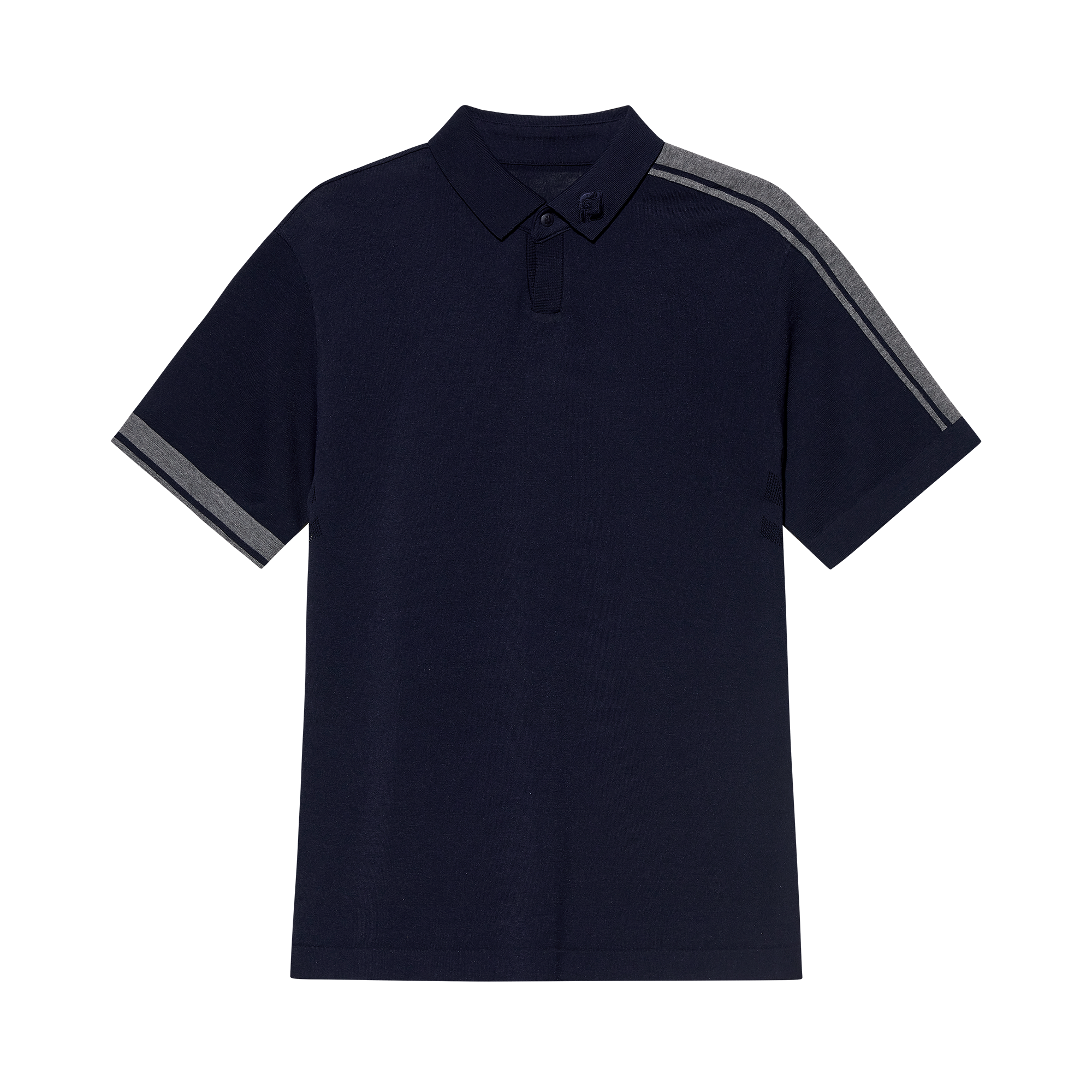 Color Tip Knit Polo Shirt